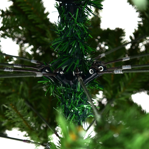 Costway 9FT PVC Artificial Christmas Tree 2132 Tips Premium Hinged w/ Solid Metal Legs