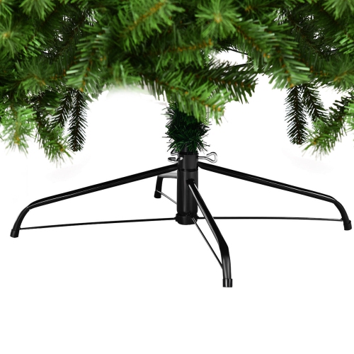 Costway 9FT PVC Artificial Christmas Tree 2132 Tips Premium Hinged w/ Solid Metal Legs