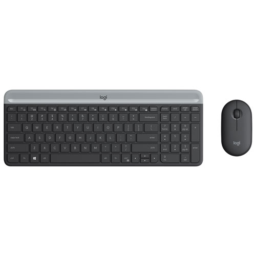 Logitech MK 470 Slim Wireless Optical Keyboard & Mouse Combo - Black - English