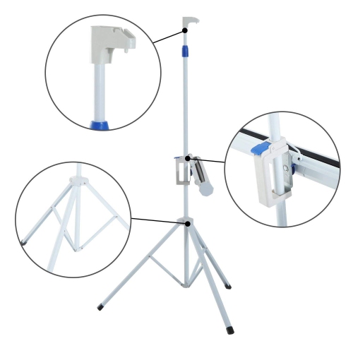 Projection Screen 100" 16:9 with Tripod Stand Height Adjustable Portable Projection Screen Foldable Stand