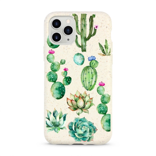 Étui Biodégradable, iPhone ajusté pour iPhone 12 et iPhone 12 Pro de Hoola Boutique - Fleurs de Cactus Biodégradable