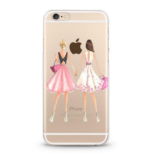Fitted Soft Shell Transparent Case for iPhone 6/6s from Hoola Boutique - Glamour Girls