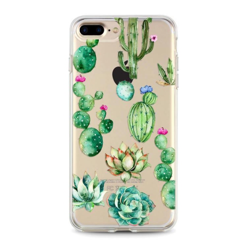 Étui souple ajusté transparent pour iPhone 8/iPhone 7 de Hoola Boutique - Cactus Flowers