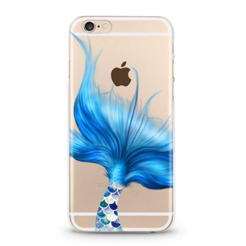 Fitted Soft Shell Transparent Case for iPhone 6/6s from Hoola Boutique - Mermaid Tail
