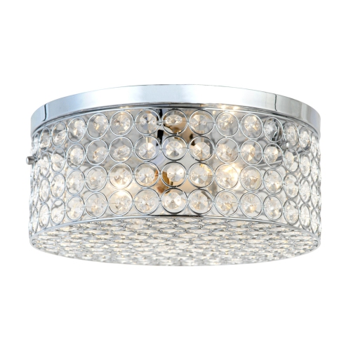 ELEGANT DESIGNS  12" Elipse Round Flushmount