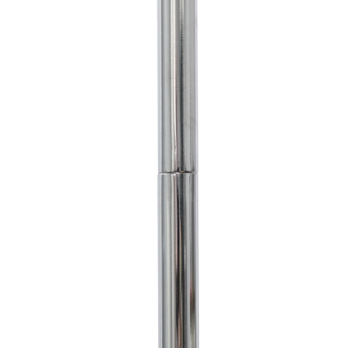 Arched Brushed Nickel Floor Lamp, White Shade
