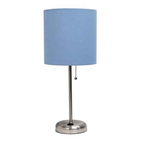 LIMELIGHTS  Home Decorative Metal Stick Lamp With Charging Outlet - In Blue