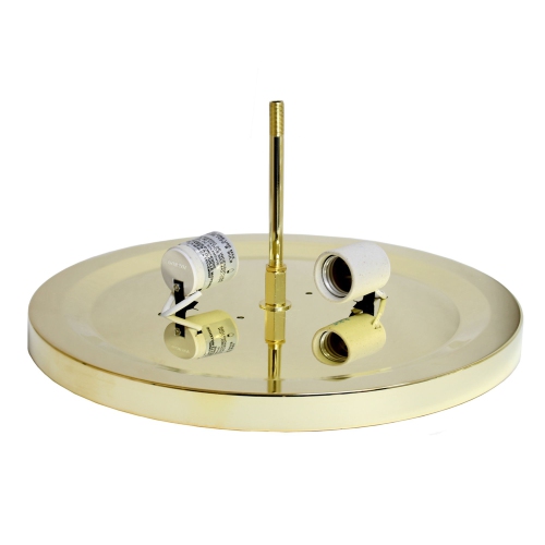 Home Plafonnier décoratif à 2 ampoules Elipse Crystal, doré