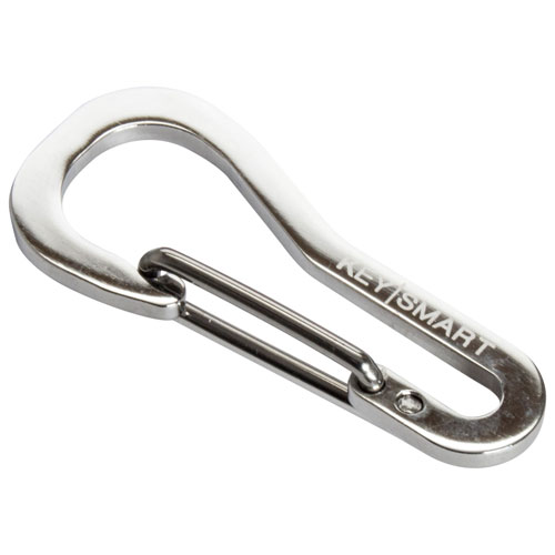 KeySmart Carabiner Belt Clip - Stainless Steel