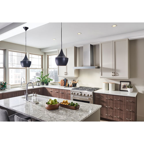 Hotte murale de 36 po de Best - Acier inoxydable avec verre