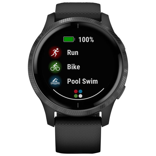 Garmin Venu 42mm GPS Watch with Heart Rate Monitor - Slate/Black