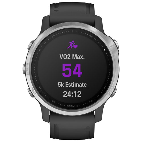 Garmin fenix 6S 42mm Multisport GPS Watch with Heart Rate Monitor - Silver/Black