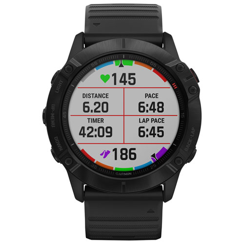 Garmin fenix 6X Pro 51mm Multisport GPS Watch with Heart Rate Monitor - Black