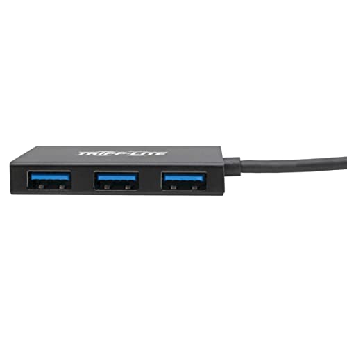 Tripp Lite by Eaton U360-004-4A-AL USB 3.0 SuperSpeed Slim Hub, 5 Gbps - 4 USB-A Ports, Portable, Aluminum