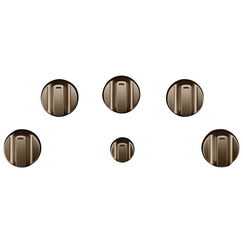 Café 5-Piece Electric Cooktop Knob Set - Brushed Bronze