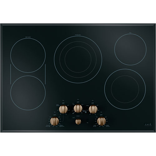 Café 5-Piece Electric Cooktop Knob Set - Brushed Bronze