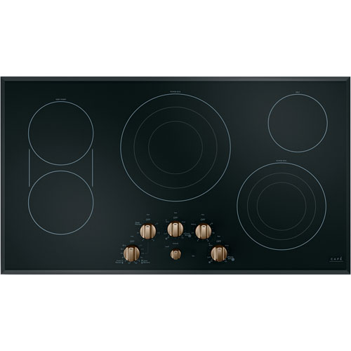 Café 5-Piece Electric Cooktop Knob Set - Brushed Bronze