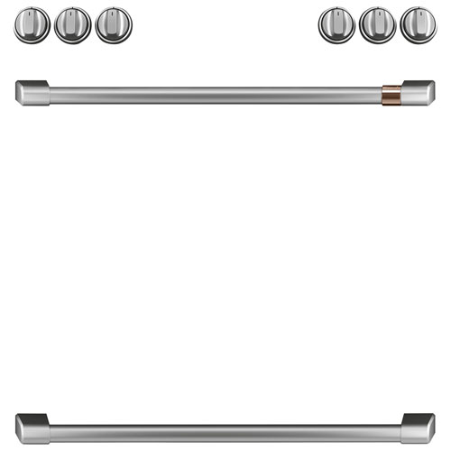 Café 8-Piece Gas Cooktop Handle Kit - Brushed Stainless
