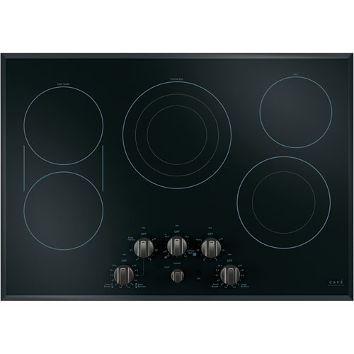 Café 5-Piece Electric Cooktop Knob Set - Brushed Black