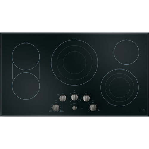 Café 5-Piece Electric Cooktop Knob Set - Brushed Black