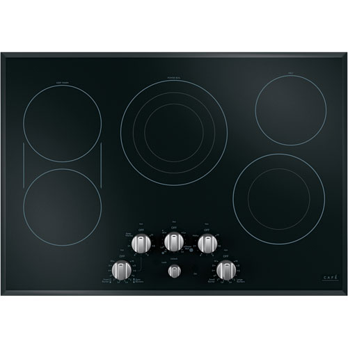Café 5-Piece Electric Cooktop Knob Set - Brushed Stainless