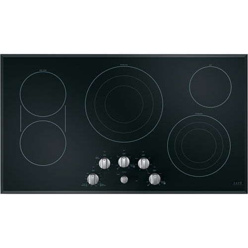 Café 5-Piece Electric Cooktop Knob Set - Brushed Stainless