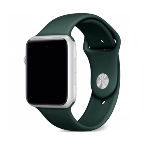 Soft Silicone Replacement Band Strap for Apple Watch iWatch Series 1 to 7 SE 42mm 44mm 45mm Dark Green Best Buy Canada