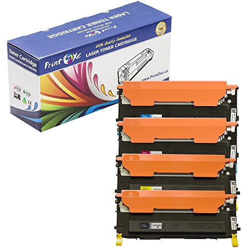 PrintOxe™ Compatible 4 Toners for CLT-407S CLT407S : Black CLT-K407S , Cyan CLT-C407S , Magenta