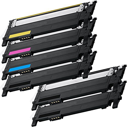 6 Inkfirst® Toner Cartridges CLT-K406S, CLT-C406S, CLT-M406S, CLT-Y406S,Black, Cyan, Magenta, Yellow Compatible