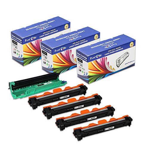PrintOxe Compatible 4 Toner Cartridges TN 1030 and 1 Drum DR 1030 Universal