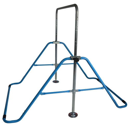 X Factor Kids Jungle Gym Gymnastics Monkey Bar Adjustable Horizontal Kip Bar Playground Blue