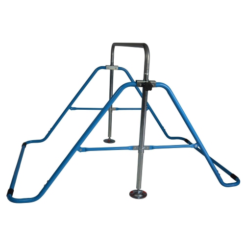 X Factor Kids Jungle Gym Gymnastics Monkey Bar Adjustable Horizontal Kip Bar Playground Blue
