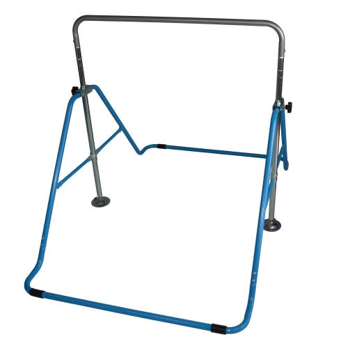 X Factor Kids Jungle Gym Gymnastics Monkey Bar Adjustable Horizontal Kip Bar Playground Blue