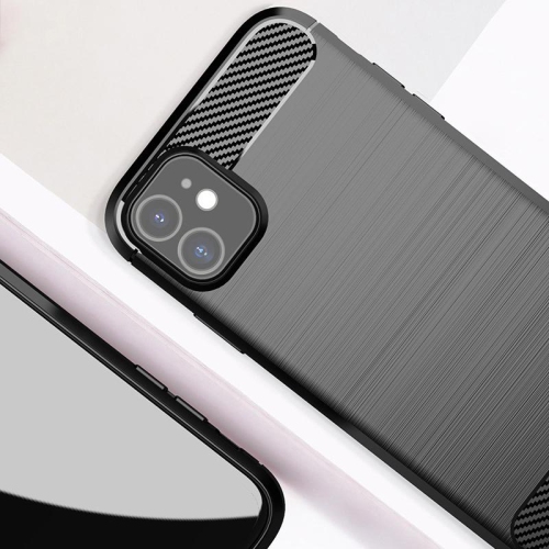 PANDACO Red Brushed Metal Case for iPhone 11