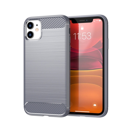 PANDACO Grey Brushed Metal Case for iPhone 11