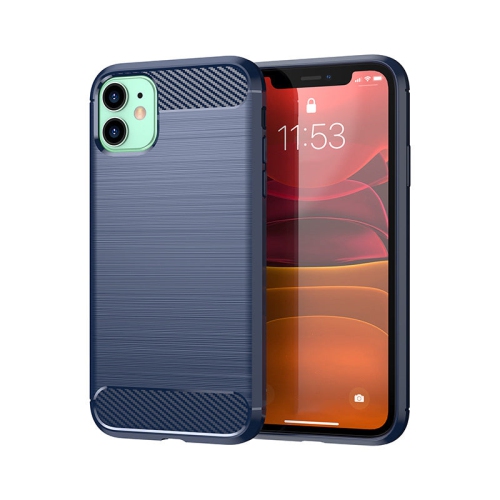PANDACO Navy Brushed Metal Case for iPhone 11