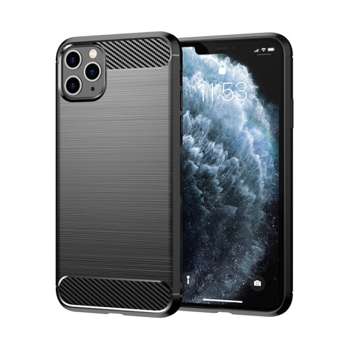 PANDACO Black Brushed Metal Case for iPhone 11 Pro
