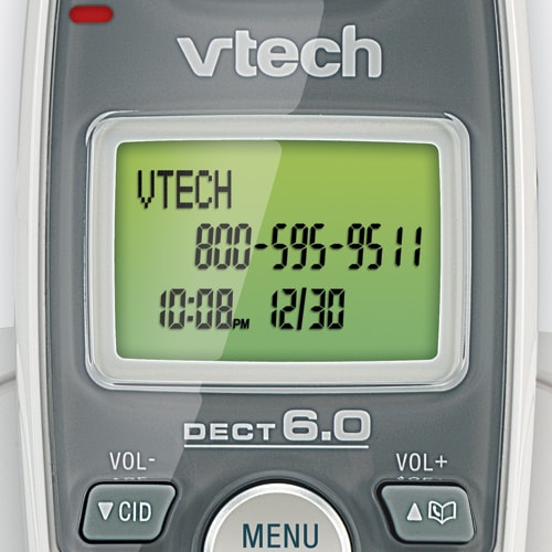 Vtech CS6114-2 2-Handset DECT 6.0 Cordless Phone with Caller ID/Call Waiting - White