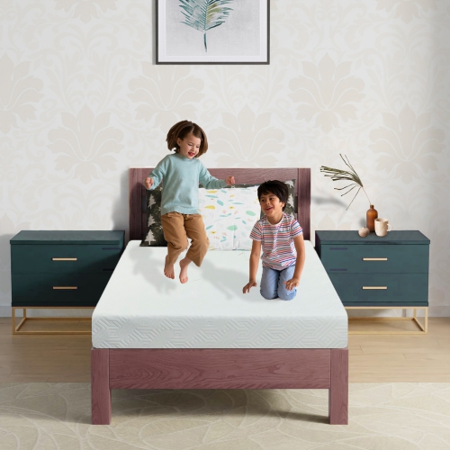 ViscoLogic Econo [fabriqué au Canada] lit superposé réversible, matelas en mousse pour invités certifié CertiPUR-US®