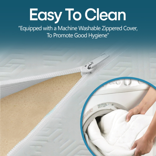 ViscoLogic Econo [fabriqué au Canada] lit superposé réversible, matelas en mousse pour invités certifié CertiPUR-US®