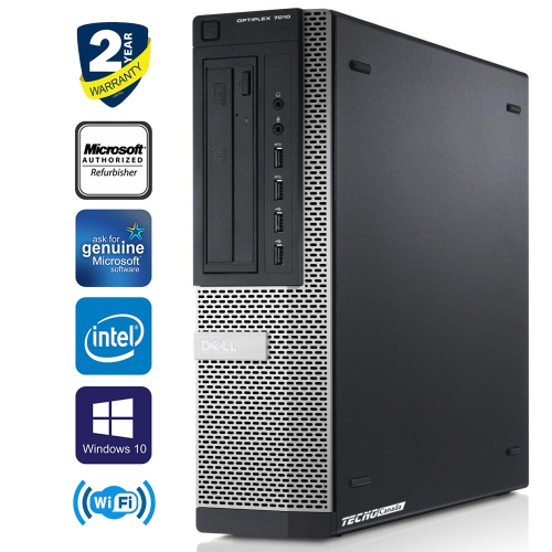 Refurbished - DELL OptiPlex 7010 Desktop Computer i7 3770 16GB 240GB SSD 1TB HDD Windows 10 Professional(2012 Model)