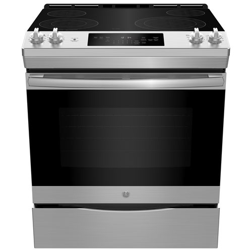 GE 30" 5.7 Cu. Ft. Slide-In Electric Range - Stainless Steel