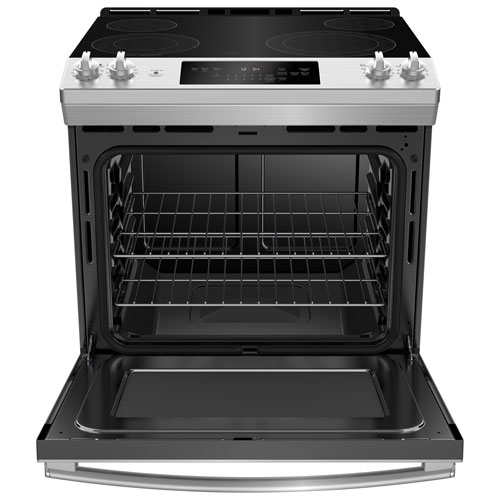 GE 30" 5.7 Cu. Ft. Slide-In Electric Range (JCSS630SMSS) - Stainless Steel