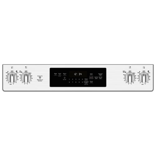 GE 30" 5.7 Cu. Ft. Slide-In Electric Range (JCSS630SMSS) - Stainless Steel