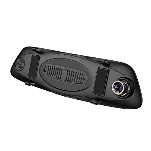 Built-in ADAS Anti-Glare Glass Mirror Night Vision Back-up Monitor,16GB C10 TF card included LDWS//FCWS RM85-D GeekRover Rearview Mirror Dash Cam 5 IPS Touch Screen Monitor FHD 1080P+720P dual camera