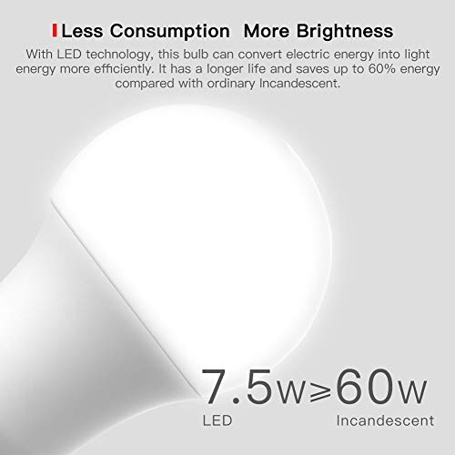 Smart LED Bulb E27 WiFi Multicolor Light Bulb Compatible with Alexa Echo TECKIN A19 60W Equivalent RGB Color Changing Bulb Google Home and IFTTT 7.5W 4 Pack T TECKIN No Hub Required
