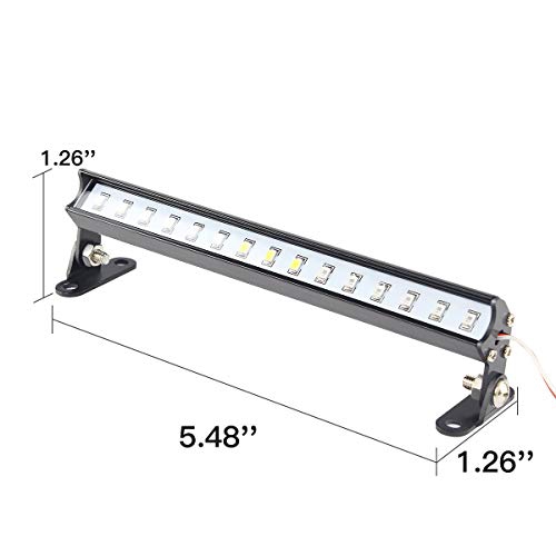 Hosim Rc Car Lights Bar 139mm 15 Led Lamp Police Red White Blue 8