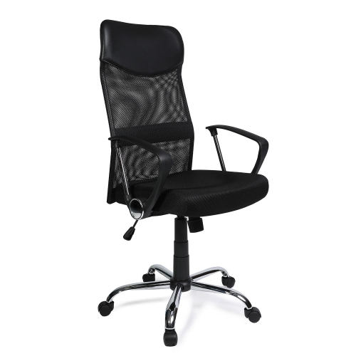 Moustache Ergonomic Adjustable High Back Office Mesh Chair Black