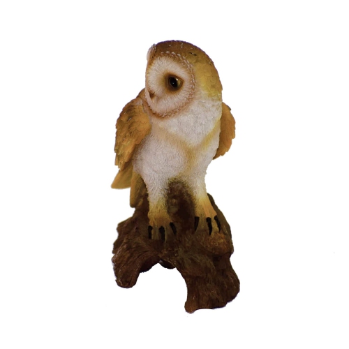 Hi-Line Gift Ltd Pet Pals-Barn Owl On Stump