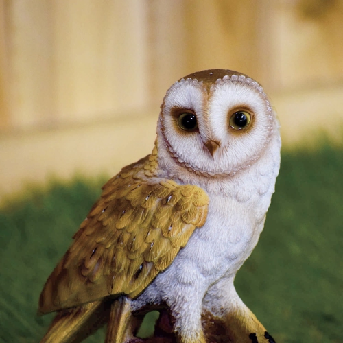 Hi-Line Gift Ltd Pet Pals-Barn Owl On Stump
